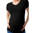 thumbnail image 4 of Ingrid & Isabel For Every Belly Maternity Fitted V-Neck Tee, Sizes S-XXL, 4 of 8