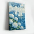 thumbnail image 2 of Vintage New Yorker Sailing Poster Canvas Wall Art  Nautical Cityscape Decor, 2 of 10