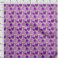 thumbnail image 4 of oneOone Polyester Spandex Purple Fabric Asian Floral Quilting Supplies Print Sewing Fabric By The Yard 56 Inch Wide, 4 of 4