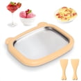 thumbnail image 3 of Mini Máquina para Hacer Helados Enrollados Caseros. Heladera Instantánea con Placa Fría de Acero Inoxidable y 2 Espátulas., 3 of 5