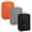 Black+Gray+Orange, variant on Gustave 2 Pack Travel Shoe Bags Foldable Waterproof Shoe Storage Organizer Packing Cubes Portable Shoes Pouch for Luggage with Zipper & Handle Holds "Blue"