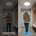 thumbnail image 3 of Lámparas para Entrada 22.5cm 3000K/4000K/6500K Lámpara de Techo LED Detección de movimiento, Redonda Plafon Modernas para Cocina/Pasillo/Armario/Baño/Sala Temperatura de Color Ajustable (22.5cm-18W), 3 of 9