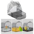 thumbnail image 1 of fastboy Clear Bird Bath Box Bathing Tub Hanging Cage Small Birds for Lovebird Canary, 1 of 9