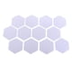 thumbnail image 5 of 12 pegatinas de pared de espejo hexagonal de plástico 3D, decoración de dormitorio de arte DIY (plata) Likrtyny Libre de BPA, 5 of 6