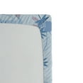 thumbnail image 3 of Ambesonne Exotic Fitted Sheet, Summer Hawaiian Leaves Print, Twin Size, Pale Blue Ceil Blue Pink, 3 of 5