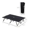 thumbnail image 2 of 2 Person Camping Cot, Portable Folding Cot Bed for Adults - 50" Wide Elevated Outdoor Sleeping Cot with Carry Bag, Green, 2 of 5