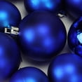 thumbnail image 3 of Shatterproof Christmas Ball Ornaments - 1.5" to 2" (40-50mm) - Lavish Blue - 50ct, 3 of 3