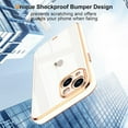 thumbnail image 3 of Case Compatible with iPhone 13 Case Crystal Clear Transparent Design Back Bumper Shockproof Slim Fit Soft TPU Silicone Protective Phone Case Cover for iPhone 13, White, 3 of 14