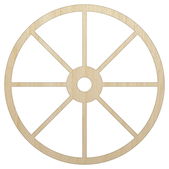 Sniggle Sloth Wagon Wheel Solid Wood Shape Unfinished Piece Cutout Craft DIY Projects 4.70 Inch Size 1/8 Inch Thick