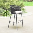 thumbnail image 5 of Freycinet Barstool Black Barstool, Modern Style, Removable and washable cushion cover, Steel, Outdoor Bar, 5 of 11