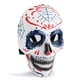 thumbnail image 3 of Máscara de calavera mexicana para el Día de los Muertos, Halloween, Cosplay, color blanco, 3 of 5