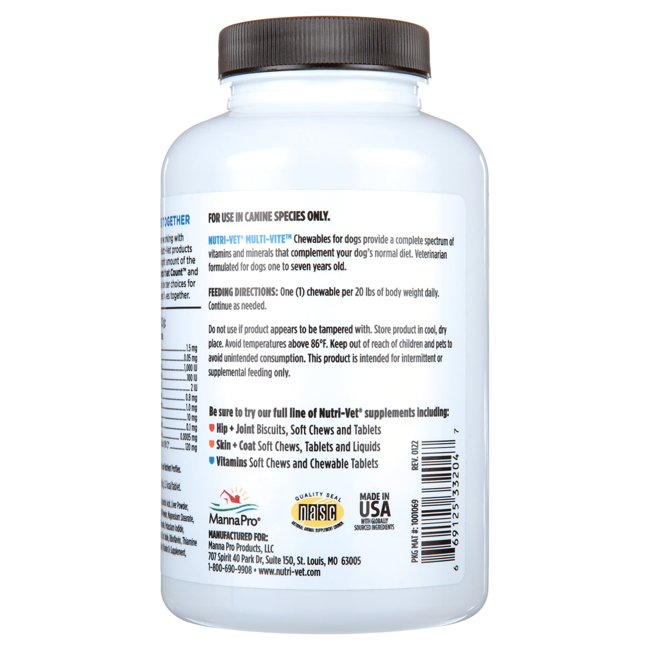Nutri-Vet Multi-Vite Chewables for Adult Dogs