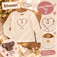 thumbnail image 5 of BTWEEN Girls 2-Piece Bow Back Top and Flare Leggings Set, Cream/Brown Floral, Size 5, 5 of 7