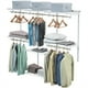 thumbnail image 3 of Costway Sistema Organizador Personalizado Armario Montado a la Pared con Barras Colgando Armario Regulable para Dormitorio Blanco, 3 of 6