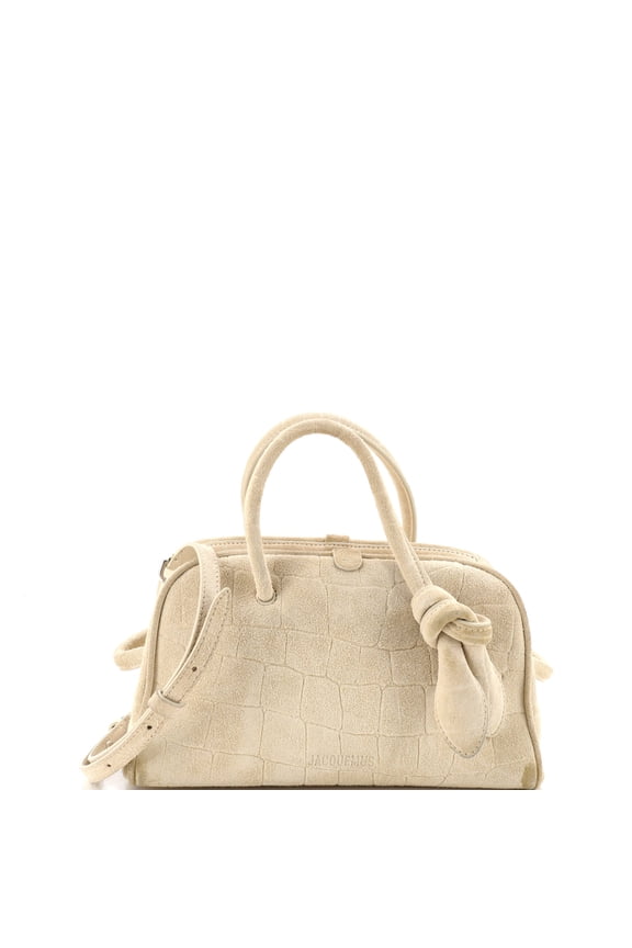 Pre-Owned Le Petite Turismo Bag Crocodile Embossed Suede By Rebag