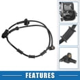 thumbnail image 3 of Sensor de Velocidad de Rueda ABS Frontal Izquierdo Derecho No.5083204AA con Cable para Dodge para Ram 1500 ST 2002, 3 of 7
