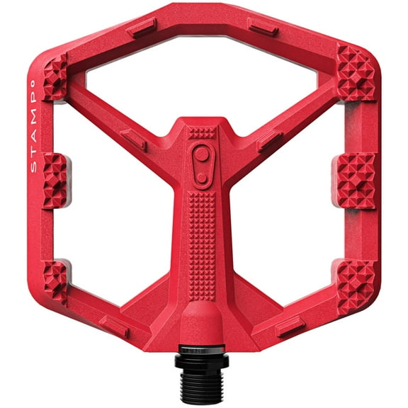 Crankbrothers Stamp 0 Pedals - Platform, Composite, 9/16", Bright Red, Large
