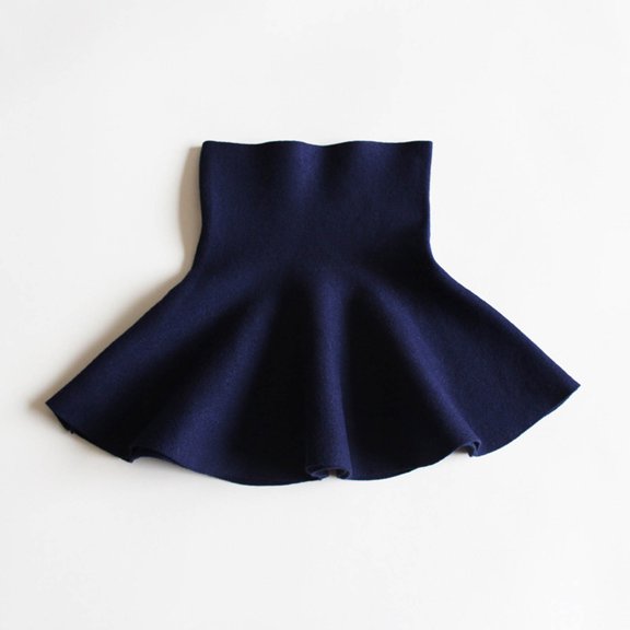 HOMADLES Girls Athletic Short Skirts Fashion Skirt Elastic Waist A Line Pleated Skirt Soft Tiered Skirt Navy 8-9T