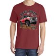 thumbnail image 2 of Wild Bobby, Ford Rare Breed 71 Bronco Truck Classic, Cars and Trucks, Garment-Dyed Washed Look Short Sleeve Tees, Tomato, X-Large, 2 of 3