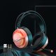 thumbnail image 5 of Auriculares para juegos de PC con micrófono, sonido envolvente 7.1, cable, conexión supraaural, USB, para ordenador. Naranja 35 mm, 5 of 9