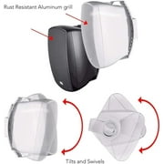 5.25 Bluetooth® 5.0 Outdoor Patio Speaker Pair 100W, IP54 Rated, White BTP525
