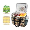 thumbnail image 2 of FORMRS Insulated Cooler Bag 24 Cans Capacity Soft Leakproof Lunch Box with Side Pockets, Red Geometric, 2 of 7