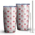 thumbnail image 2 of Christmas 20oz Stainless Steel Mobile Tumbler – Vacuum Insulated Coffee Mug with Lid, Spill-Proof Travel Cup for Hot & Cold Drinks, 2 of 7