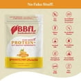 thumbnail image 6 of BBfL Protein Functional Powder, 21g Protein, 100% Vegan Plant Based, Apple Cider Vinegar, Prebiotics, 50mg Digestive Enzymes, 750mg of Turmeric/Curcumin 95% Extract (15 Servings, Turmeric), 6 of 11