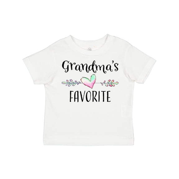 Inktastic Grandmas Favorite Heart Grandchild Boys or Girls Toddler T-Shirt