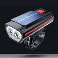 thumbnail image 3 of Solar Powered Rechargeable Bike Light Set, Waterproof LED Bicycle Headlight with Horn, Super Bright Dual LED Front Light for Night Riding, Mountain and Road Cycling Safety Accessories, 3 of 3