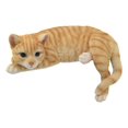 thumbnail image 1 of Statue Réaliste de Perchoir Orange Tabby Cat Shelf Sitter 13.25 Pouces L Décor Chats Chatons, 1 of 4
