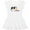AA-White, variant on Inktastic Moo Says the Cow Girls Toddler Dress