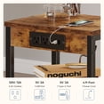 thumbnail image 6 of CONCETTA 3 Tier Nightstand with Charging Station, Bedside End Table for Bedroom Living Room, Rustic Brown, 6 of 7