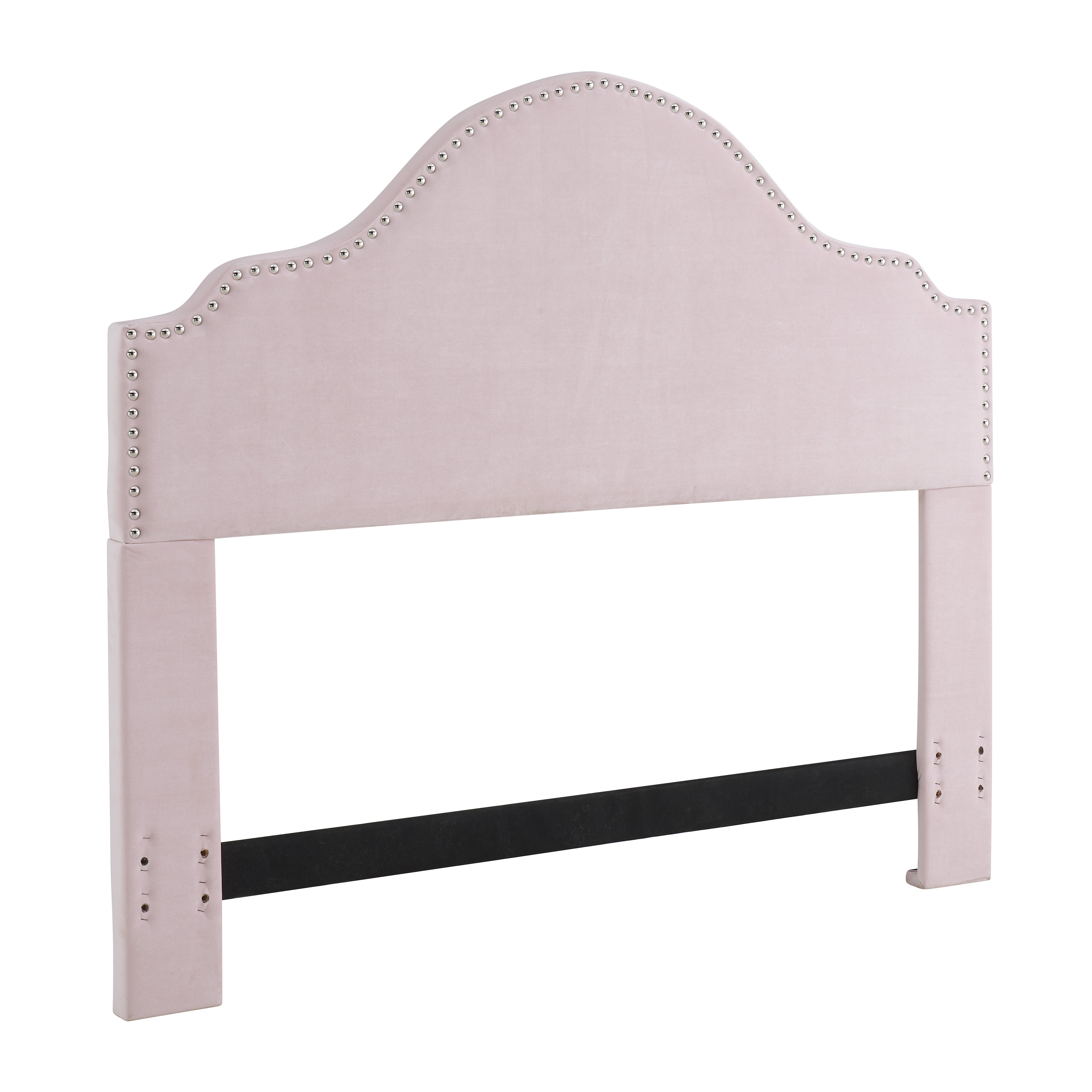 Sullivan Velvet Headboard with Nail Head Trim, Multiple Colors