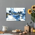 thumbnail image 2 of Blue And Gold Wall Decor Set Abstract Canvas Wall Art Decor Colorful Oil Painting Artwork Picture For Bedroom Living Room Bathroom Decorations Aesthetic(12''''x16''''), 2 of 5