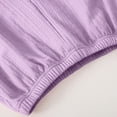 thumbnail image 5 of Bxsruta Toddler Girl Shorts, Children's Summer Solid Elastic Casual Sports Five Quarter Pants for Kids, Purple 5-6Years, 5 of 6