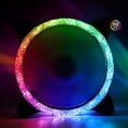 thumbnail image 3 of Opolski Case Fan Mute Adjustable 12cm RGB Lights PC Cooling Fan for Home, 3 of 9