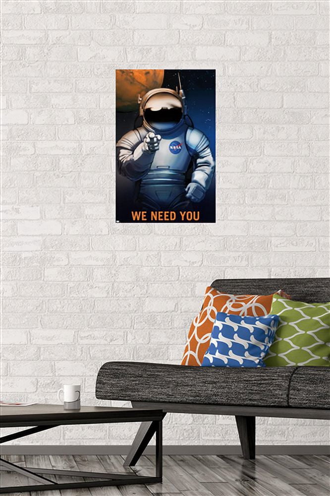 NASA - We Need You Wall Poster, 14.725" x 22.375"