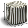 thumbnail image 3 of Jaxx Luckie Outdoor Patio Bean Bag Ottoman, Taupe Stripes, 3 of 4