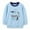 Light Blue, variant on Edvintorg 2-7 Years Pullover Sweatshirts for Kids Sportswear Fashion Print Casual Long Sleeved Crewneck Sweatshirt Cotton Children's Clothing