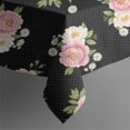 thumbnail image 5 of Pioneer Flower Floral Print Pattern Square Tablecloth, Waterproof Wipeable Spillproof Washable Table Cover for Home Kitchen Party Decor, 42"x42", 5 of 6