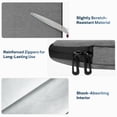 thumbnail image 6 of Zipper Laptop Bag 14-16 inch, Laptop Sleeve, Laptop Case Compatible with Apple MacBook, HP, Dell, Acer, Chromebook, Asus Notebook, Shockproof Soft Padded Cover Carrying Computer Bag, Gray, 6 of 7