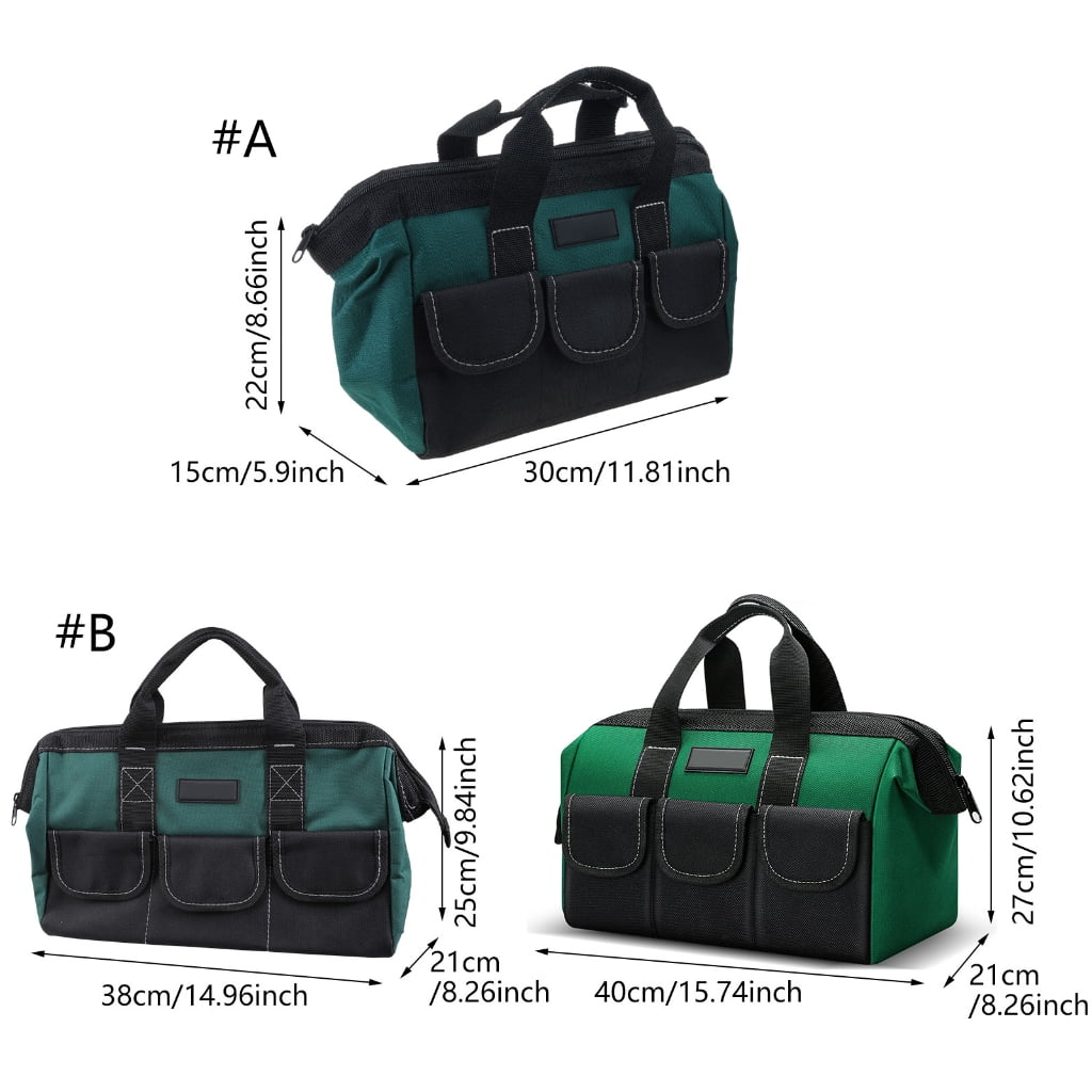 MOMOJIA 13/17/19inch Oxford Cloth Tool Bag Maintenance Storage Bag for Easy Organization Transport Tool Workshops Homes Electrician