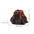 thumbnail image 2 of SEWCHICS Aquarium Decorative Resin Volcano Sculpture for Fish Tank Landscaping Grey Figurine, 2 of 8