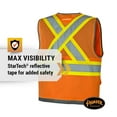 thumbnail image 3 of Pioneer Hi Vis 300D Oxford Poly Mesh Surveyor's Safety Vest - Mesh Back- Zipper Closure - Hi Vis Orange, 3 of 7