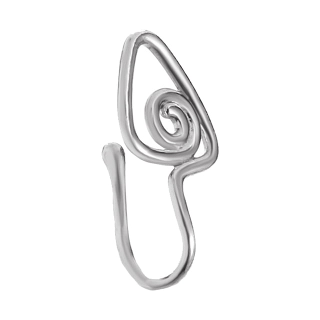Qarigey Anillo para la nariz Anillos circulares en Cruce Clip personal Moda Cuerpo que combina con todo para regalo Ocio Casual Type3 NO3