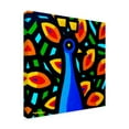 thumbnail image 2 of Trademark Fine Art 'Peacock Geo 3' Canvas Art by John Nolan, 2 of 3