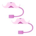 thumbnail image 2 of KGJQ 2Pcs Silicone Straw Cap 10mm Inner Diameter Bear Design Straw Cover Dust-Proof Straw Protector for Cups And Bottles Reusable Drink Lid Stopper, 2 of 8