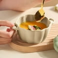 thumbnail image 4 of Ceramic Pumpkin Bowl with Lid and Handle, Ceramic Ramekins Pumpkin Bowls for Soup Baking, Casserole Dish Individual Severing Pot, Stoneware, Oven Safe, 10 FL Oz Capacity, 4 of 7