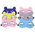 thumbnail image 1 of BRIGHTFUFU 6 máscaras para ojos de dibujos animados, lindas máscaras para dormir, antifaz para dormir, antifaz para ojos con correa ajustable para viajes, mujeres, hombres, niños, 1 of 8